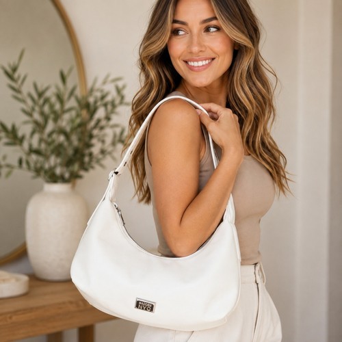 Madden nyc white faux leather - nyc,