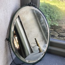 Vintage Antique Oval Shabby