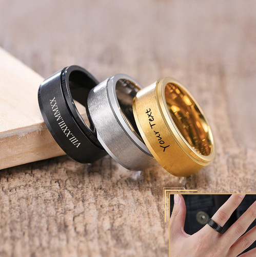Titanium personalised engraved - titanium,