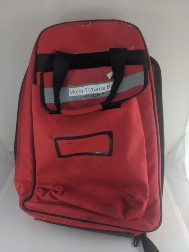 Red paramedic rucksack large - paramedic, rucksack.