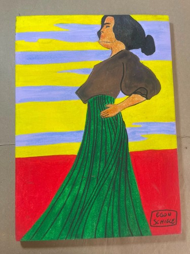 Egon schiele painting oil on - schiele,