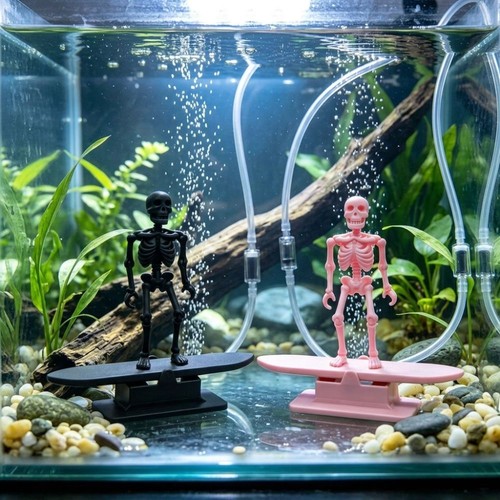 Dancing skeleton aquarium - skeleton,
