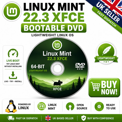 Linux mint xfce 64 bit - 22.3,