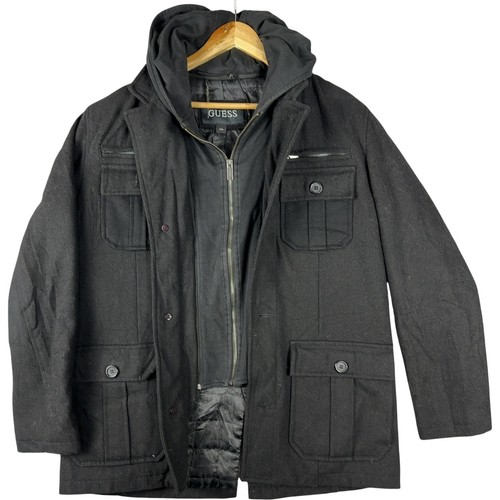 Guess men wool coat - coat, m