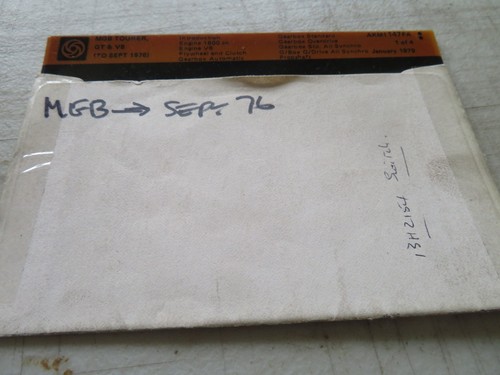 Mgb upto 1976 parts micro - 1976,