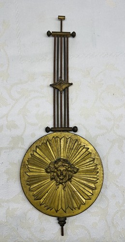Old balance pendulum clock - old,