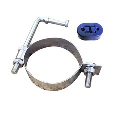 6" Universal Stainless Backbox Hanger Exhaust Bracket Silencer Mount Bar Strap