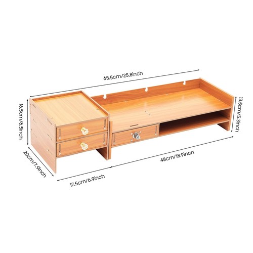 Wooden desk organizer - wooden,