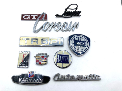 Vintage car badges collection - car,