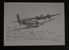 Gannic Red 2  by Philip West Geoffrey Wellum signed Battle of Britain Spitfire