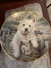 Westie Dog Porcelain Plate 