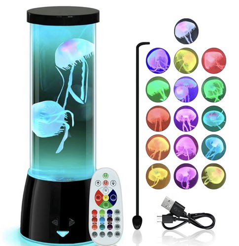 Jellyfish lamp round led - jellyfish, lamp,
