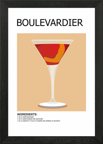 Cocktail drink poster framed - poster,