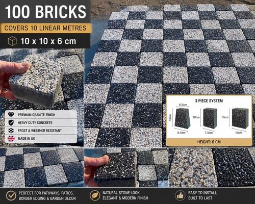Granite concrete paving bricks - concrete,