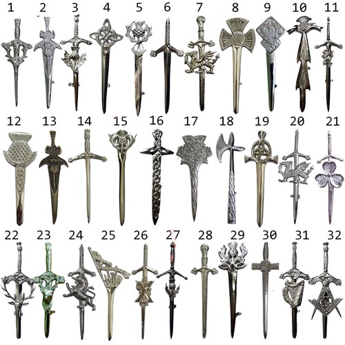 Scottish kilt pins various - scottish,