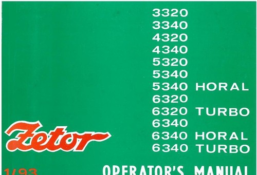 Zetor tractor 3320 - 3320, 4320