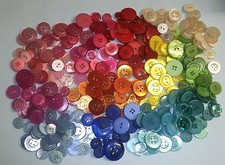 Hand Dyed Buttons Mixed Sizes