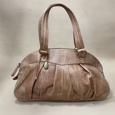Tula Handbag Shoulder Bag Tan Brown Leather Large Zip Closure Casual Everyday
