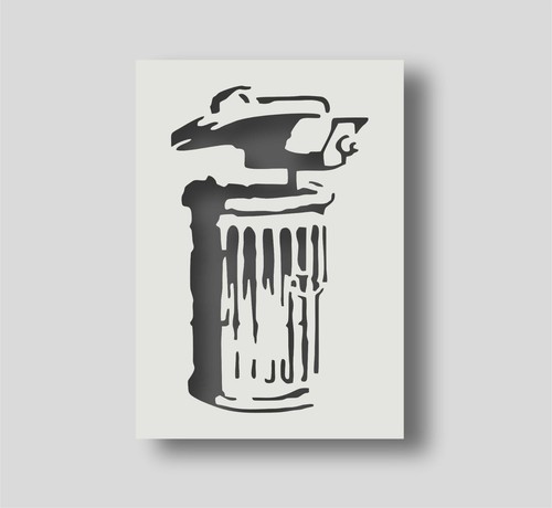 Banksy cctv camera dustbin - banksy,