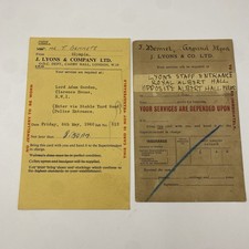 J Lyons Company Staff Work
