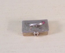 Unusual Antique Silver Envelope Charm Locket Type