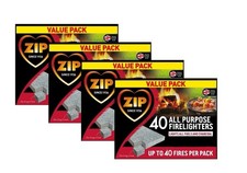 160 Zip Fire lighters All purpose Fire Starter Cubes Value Pack Open Fire Pit BB