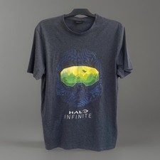 Halo Infinite Master Chief Helmet Limited Edition T-Shirt Navy M Gaming X-Box