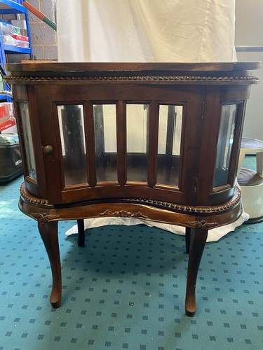 Curved brown wood glass - wood,