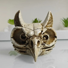 owl head skull mold Resin
