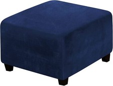 Dark Blue Ottoman Cover