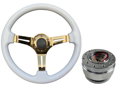 White gold steering wheel - steering,