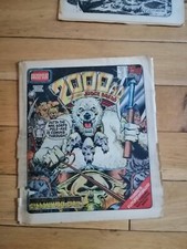 2000AD Prog 205 1981 - Judge Dredd, Strontium Dog back cover missing roll crease