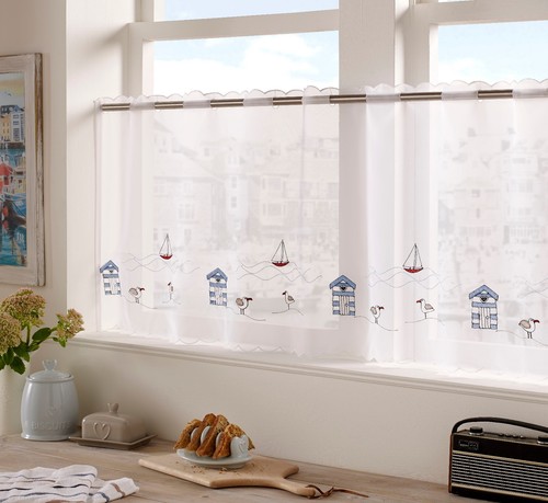 Seaside design cafe - cafe, curtain