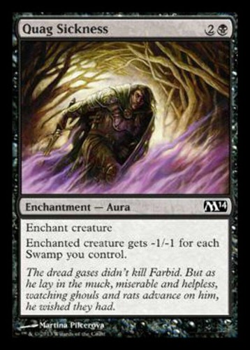 Quag sickness magic 2014 mtg - quag,
