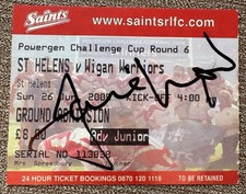 Jamie Lyon Autographs From Parramatta Eels, St. Helens Saints & Manly Sea Eagles