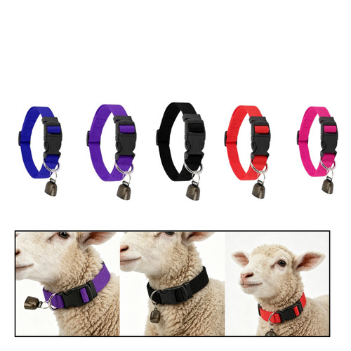 Goat bell collar adjustable - bell,