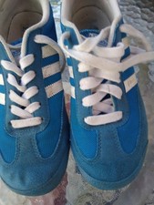 ADIDAS Originals DRAGON  blue suede trainers Size UK 4