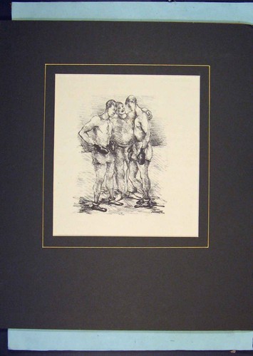 Original old antique - original, print