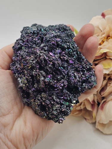 Large raw rainbow carborundum - large,