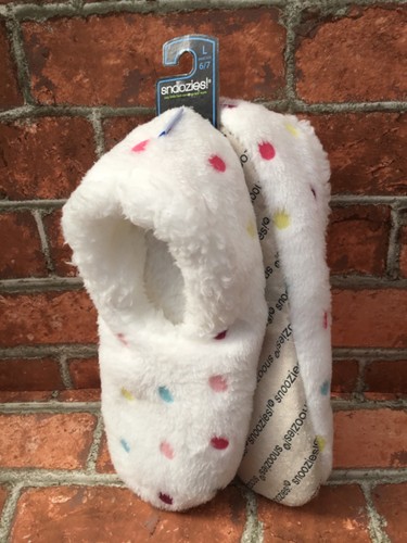 Ladies snoozies slipper white - slipper,