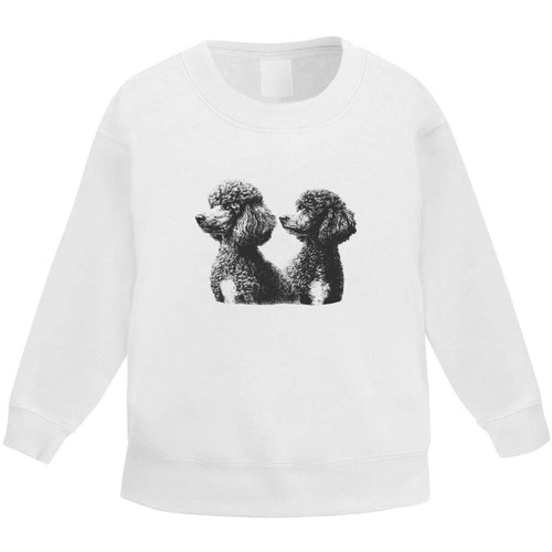 Two french poodle - dogs', kids