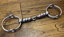 4 3/4” Rare Stainless Steel Cherry Roller Cheltenham Gag Bit