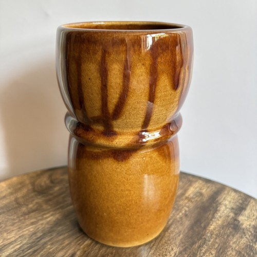 Vintage drip glaze vase czech - vintage,