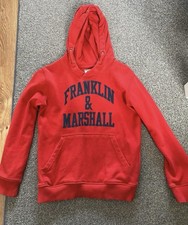 Franklin Marshall, Red Boys Hoodie, 7-8 Years
