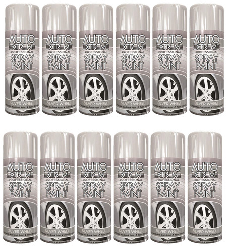 12x 400ml silver - silver, spray