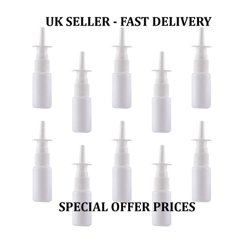 10ml white empty nasal - 10ml, pump