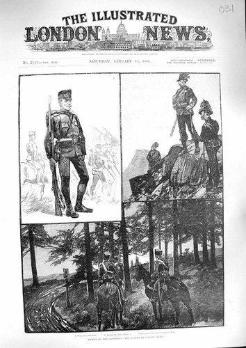 Original old antique print - old,