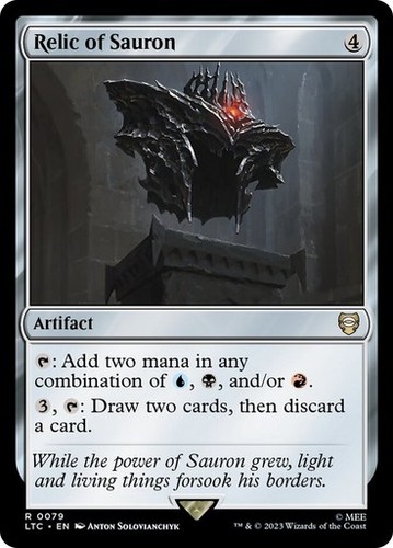 Mtg relic sauron lord - mtg,