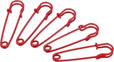 50 Pcs Large Red Safety Pins