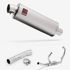 Lextek Stainless Steel OP1 Matt 350mm Exhaust System for Suzuki SV650 (99-02)